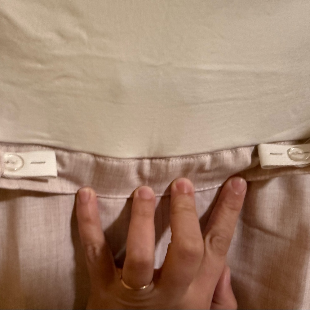 Pietro Brunelli Maternity Pants XS Pink Linen Blend Made in Italy - Picture 5 of 7